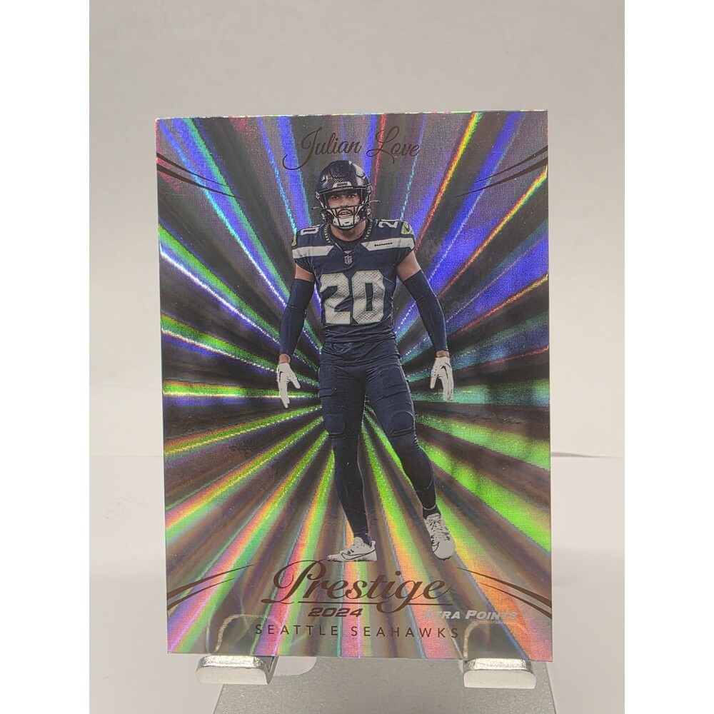 Julian Love 2024 Panini Prestige Football Blue Xtra Points Seahawks